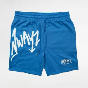 Signature Script Shorts - Blue