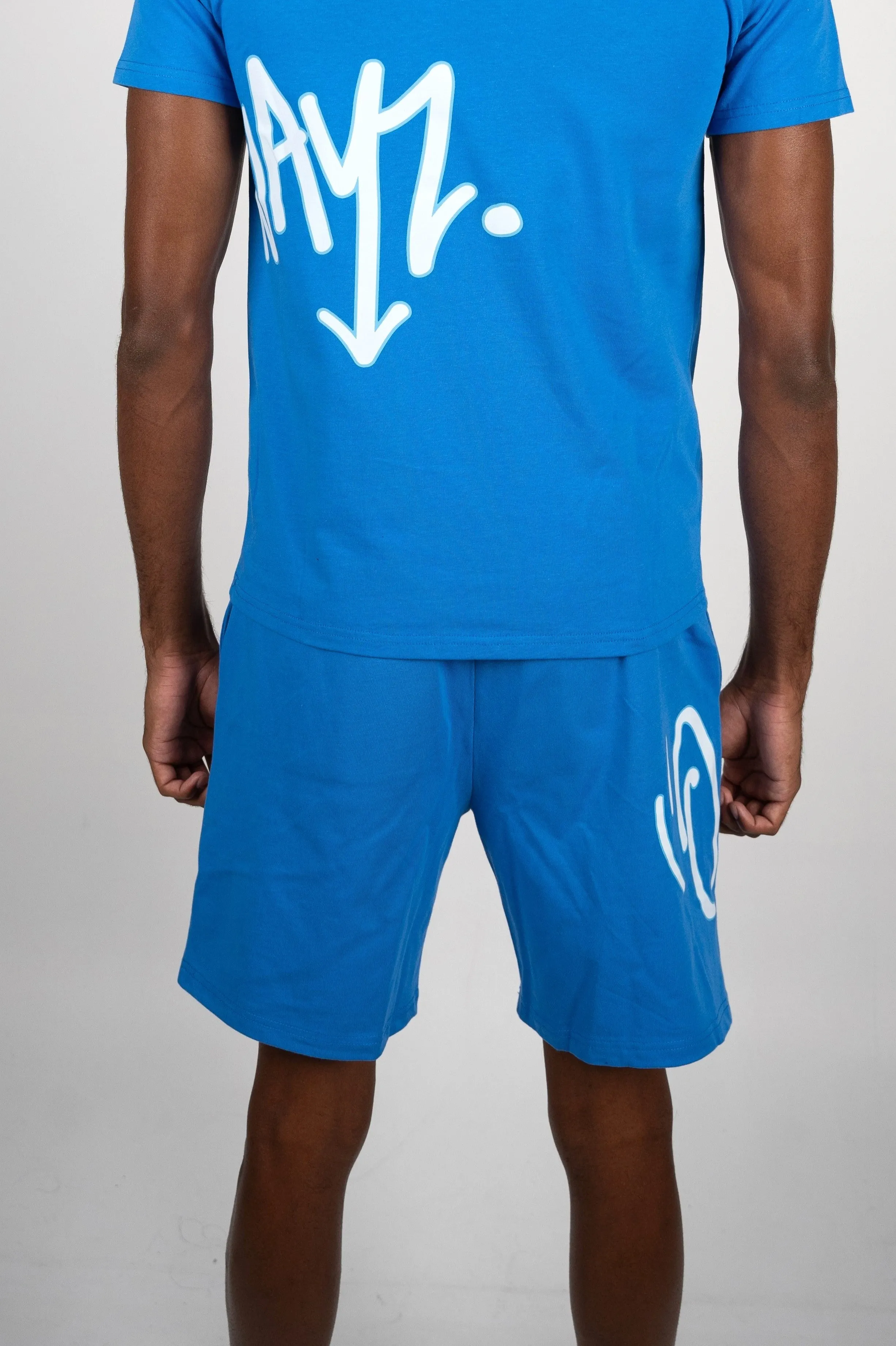 Signature Script Shorts - Blue