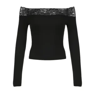 Skinny Lace Long Sleeve Shirt