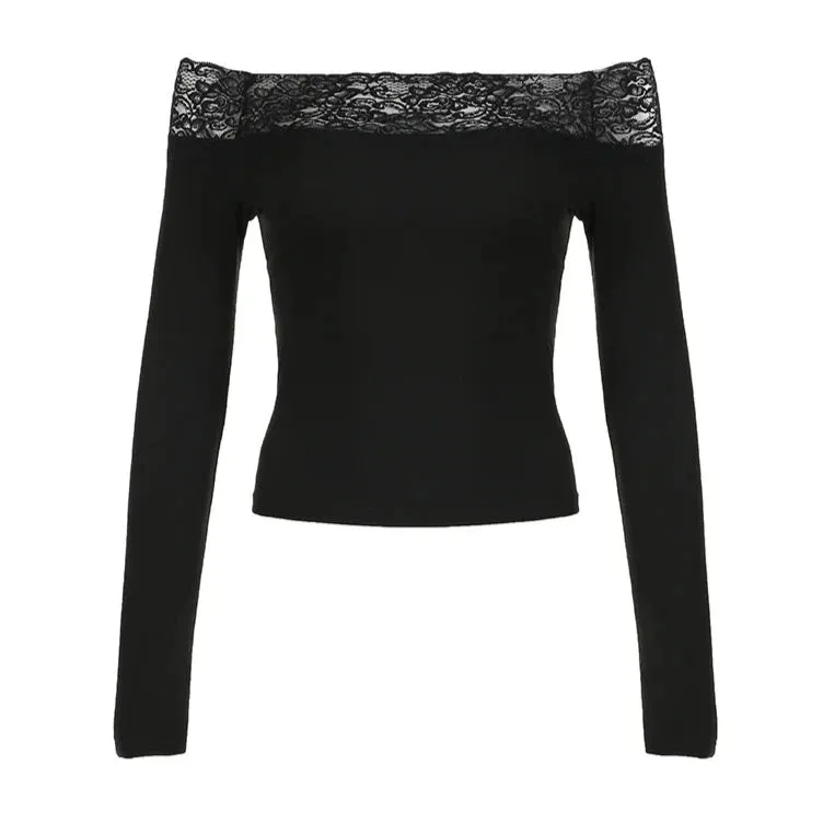 Skinny Lace Long Sleeve Shirt