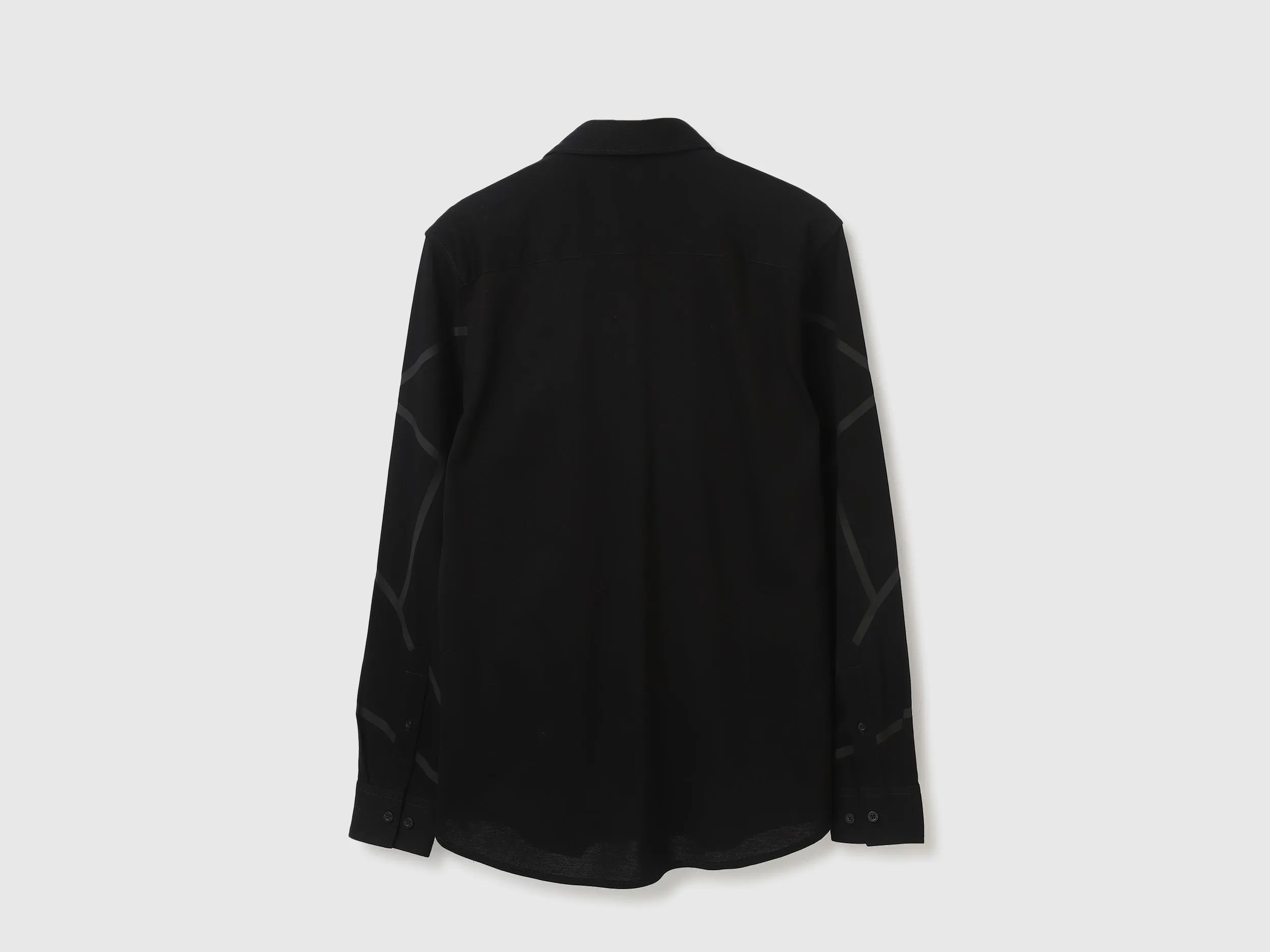 Slim Fit Spread Collar Abstract Shirts