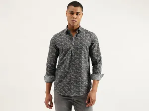 Slim Fit Spread Collar Printed Shirts