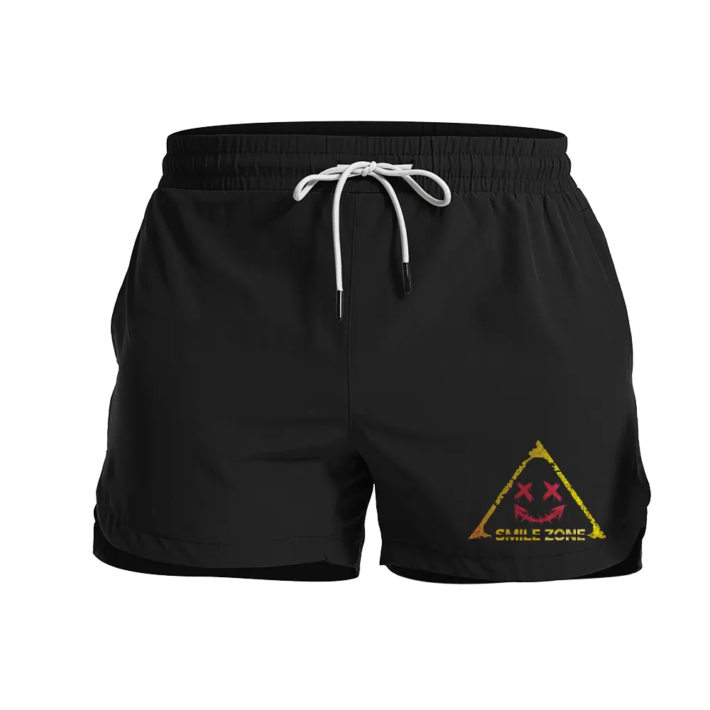 Smile Zone Graphic Shorts