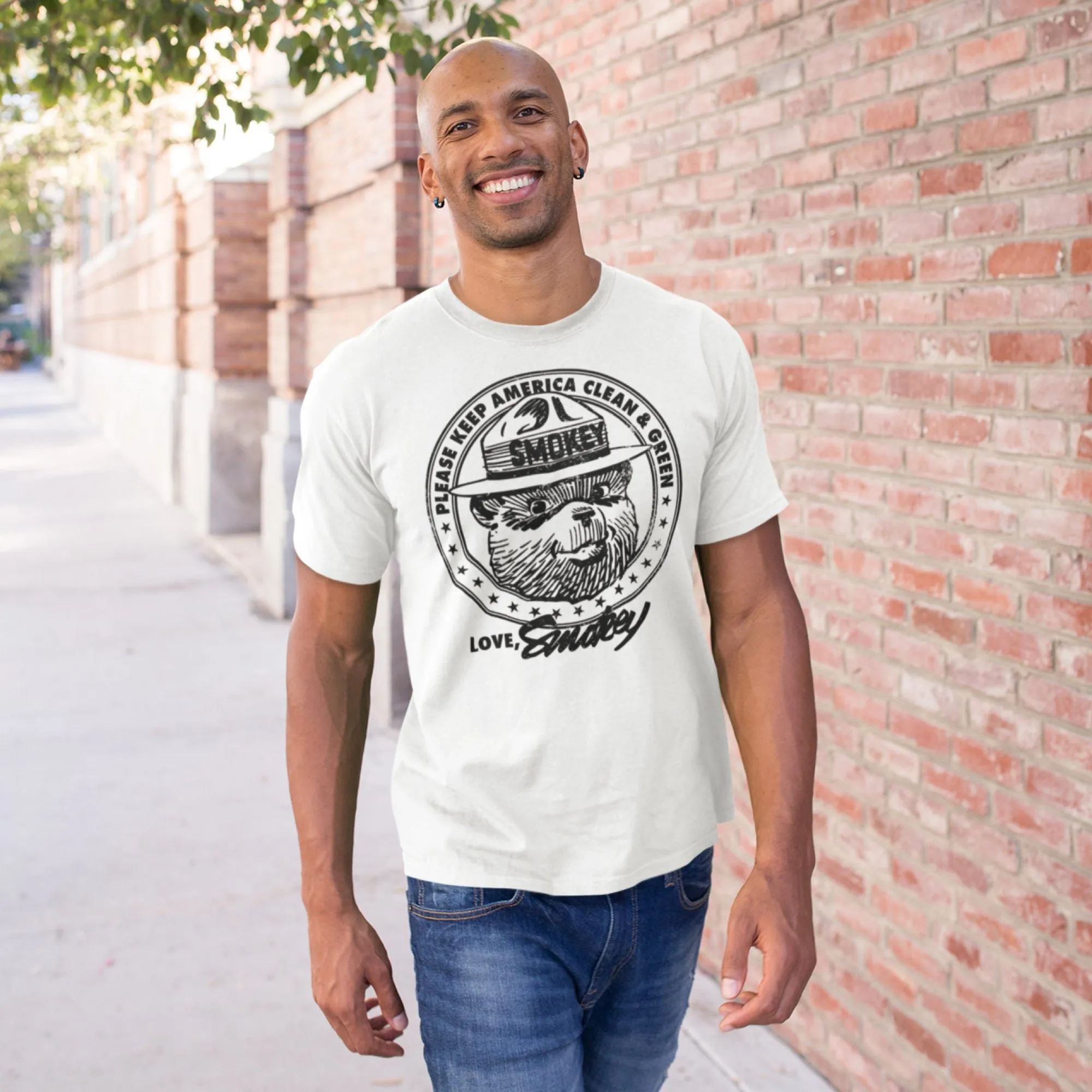 Smokey Bear "Keep America Clean & Green" Men's Tee