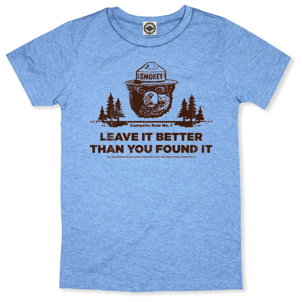 Smokey Bear's Campsite Rule Kid's Tee