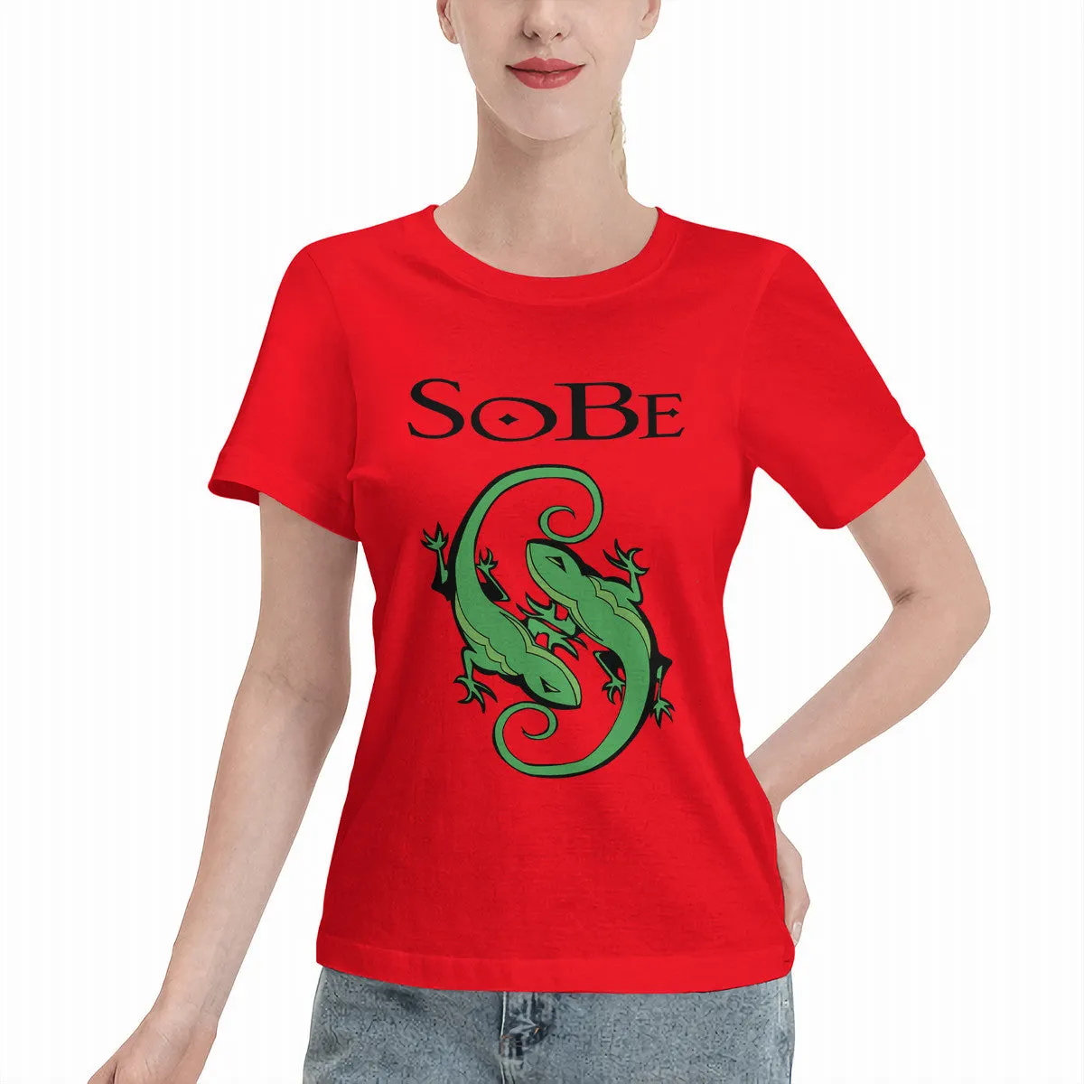 Sobe Lizard Logo Women's T-Shirt