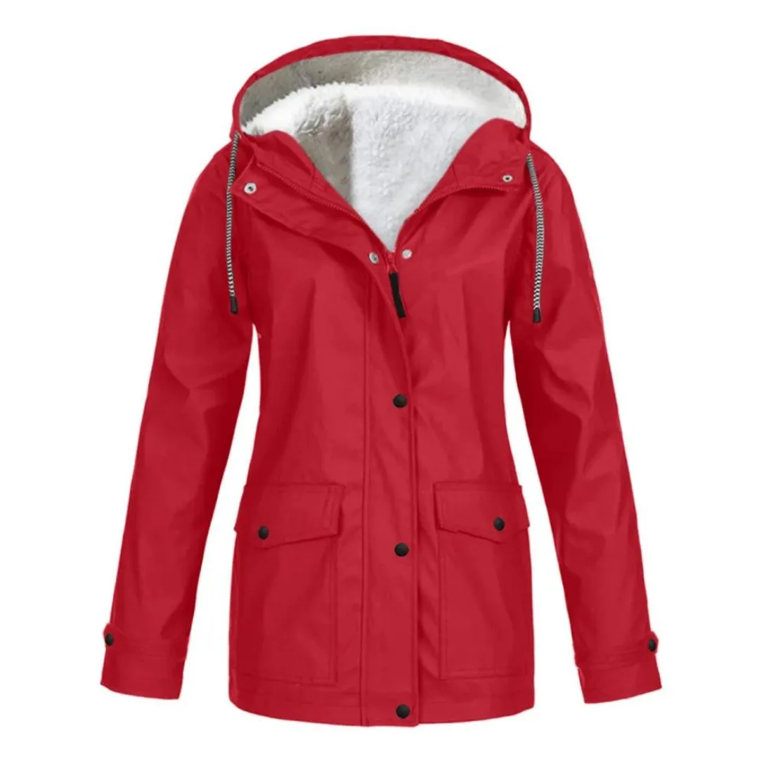 Sophie - Windproof Hooded Rain Jacket (Plus Size Available)