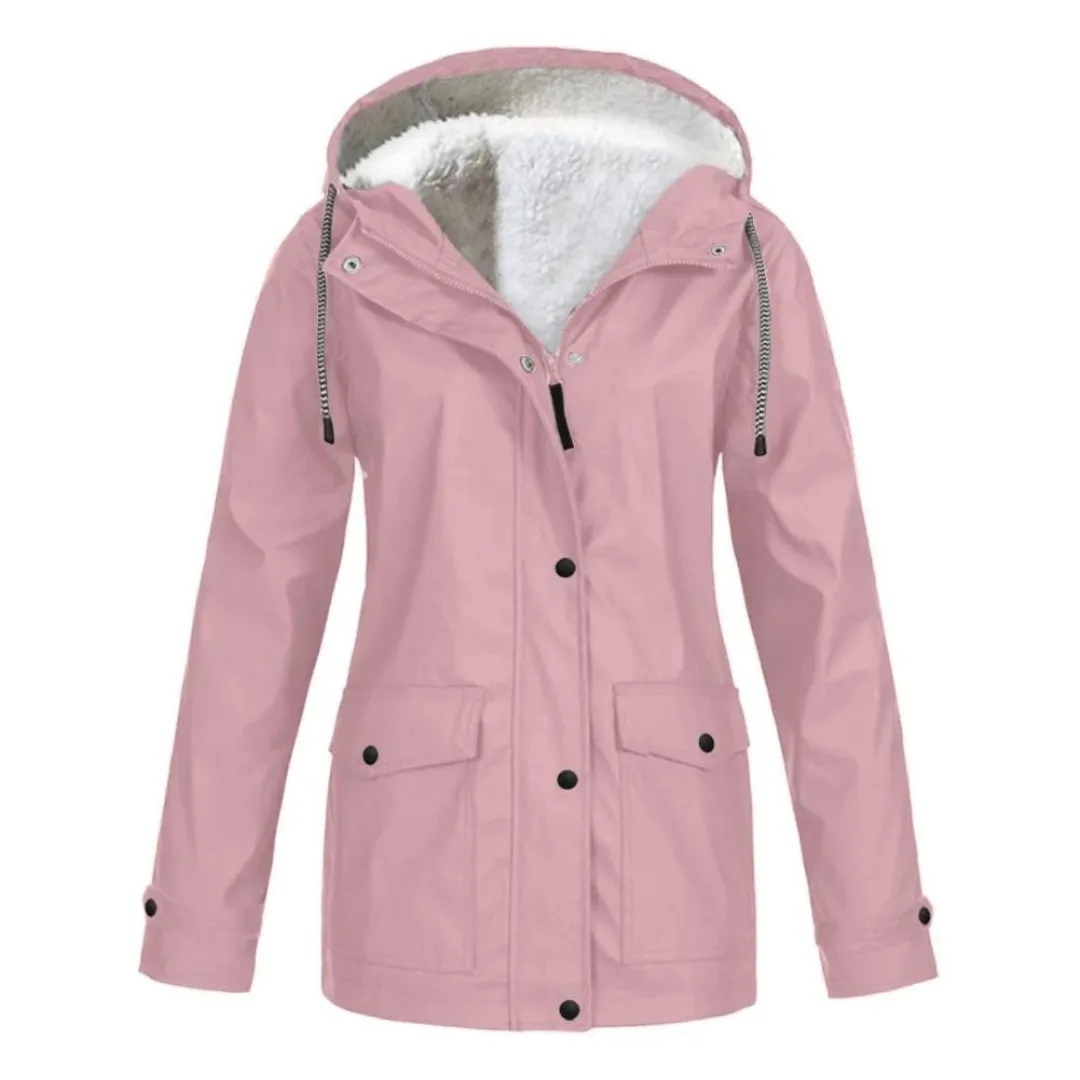 Sophie - Windproof Hooded Rain Jacket (Plus Size Available)