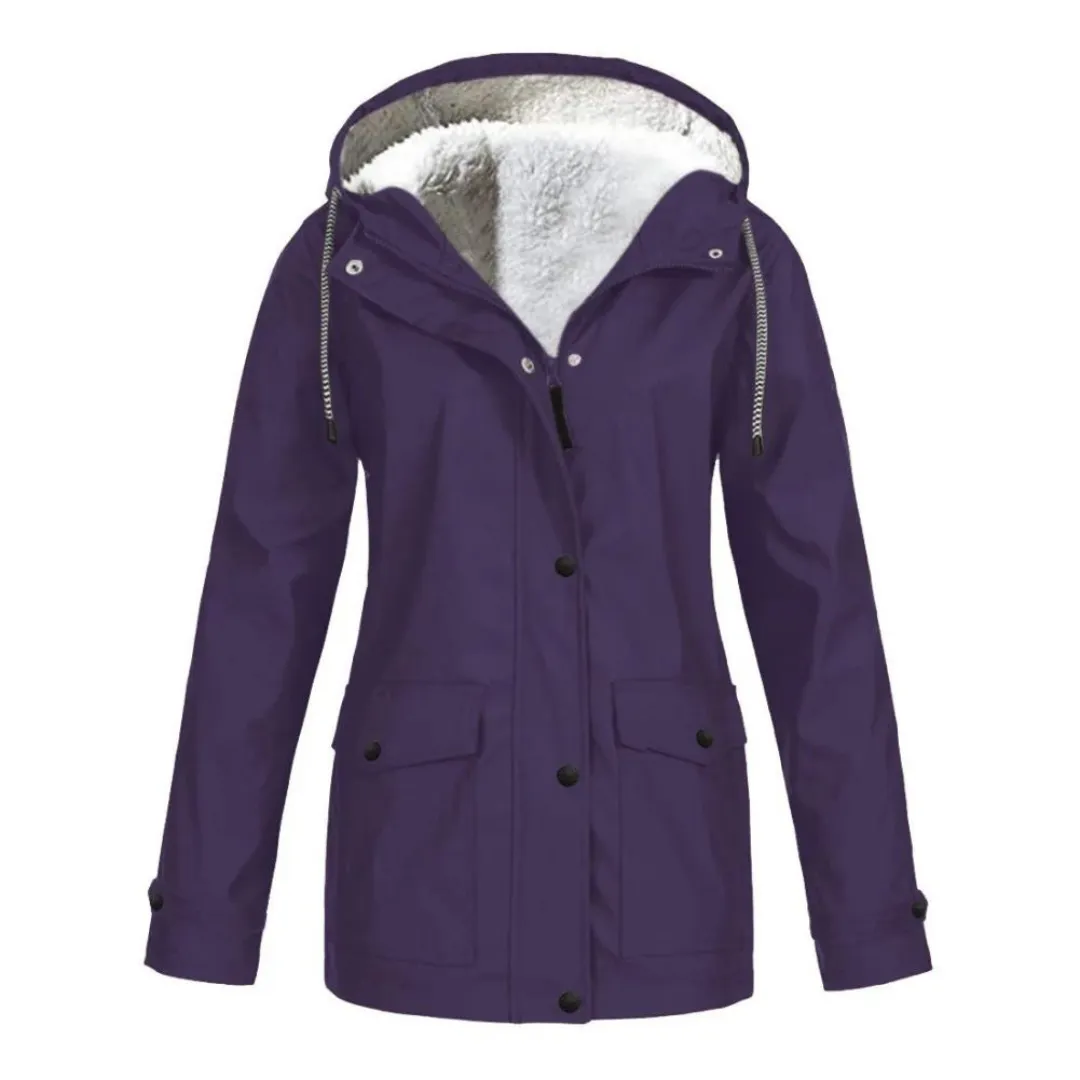 Sophie - Windproof Hooded Rain Jacket (Plus Size Available)