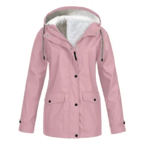 Sophie - Windproof Hooded Rain Jacket (Plus Size Available)