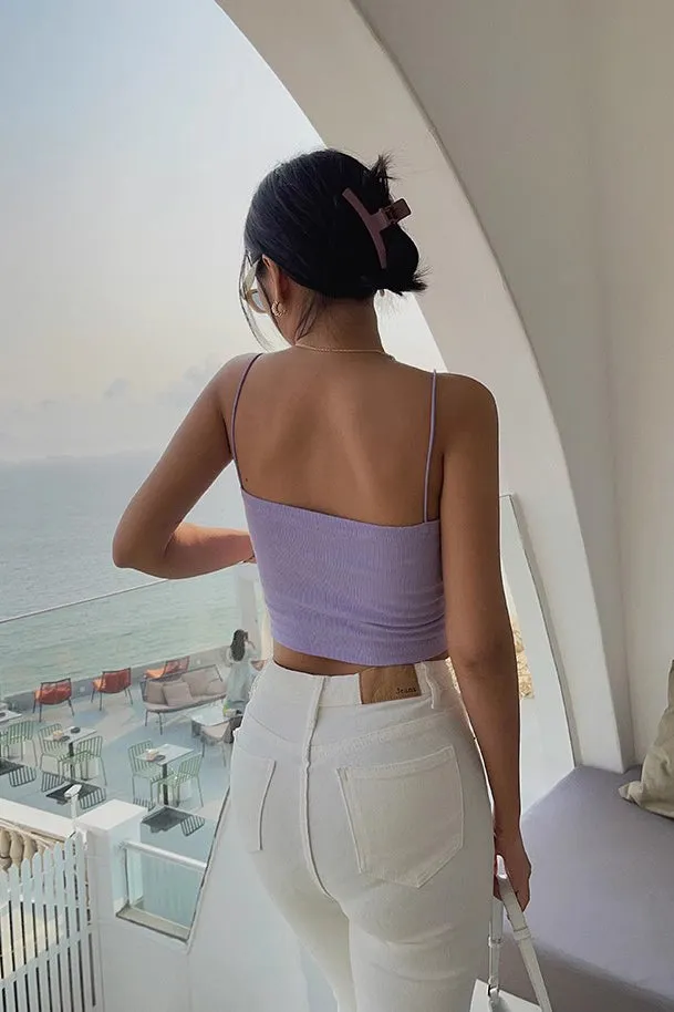 Spaghetti Straps Sleeveless Tank Tops Fitted Cami Tee Shirts
