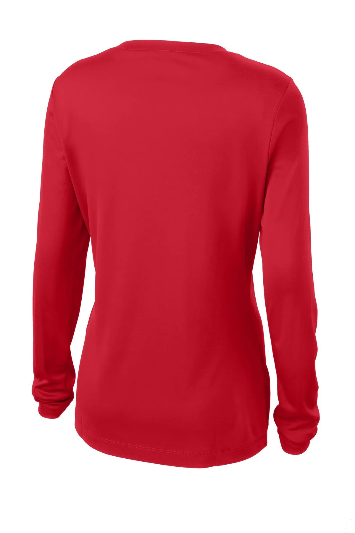 Sport-Tek Women's Long Sleeve PosiCharge Competitor V-Neck Tee. LST353LS True Red