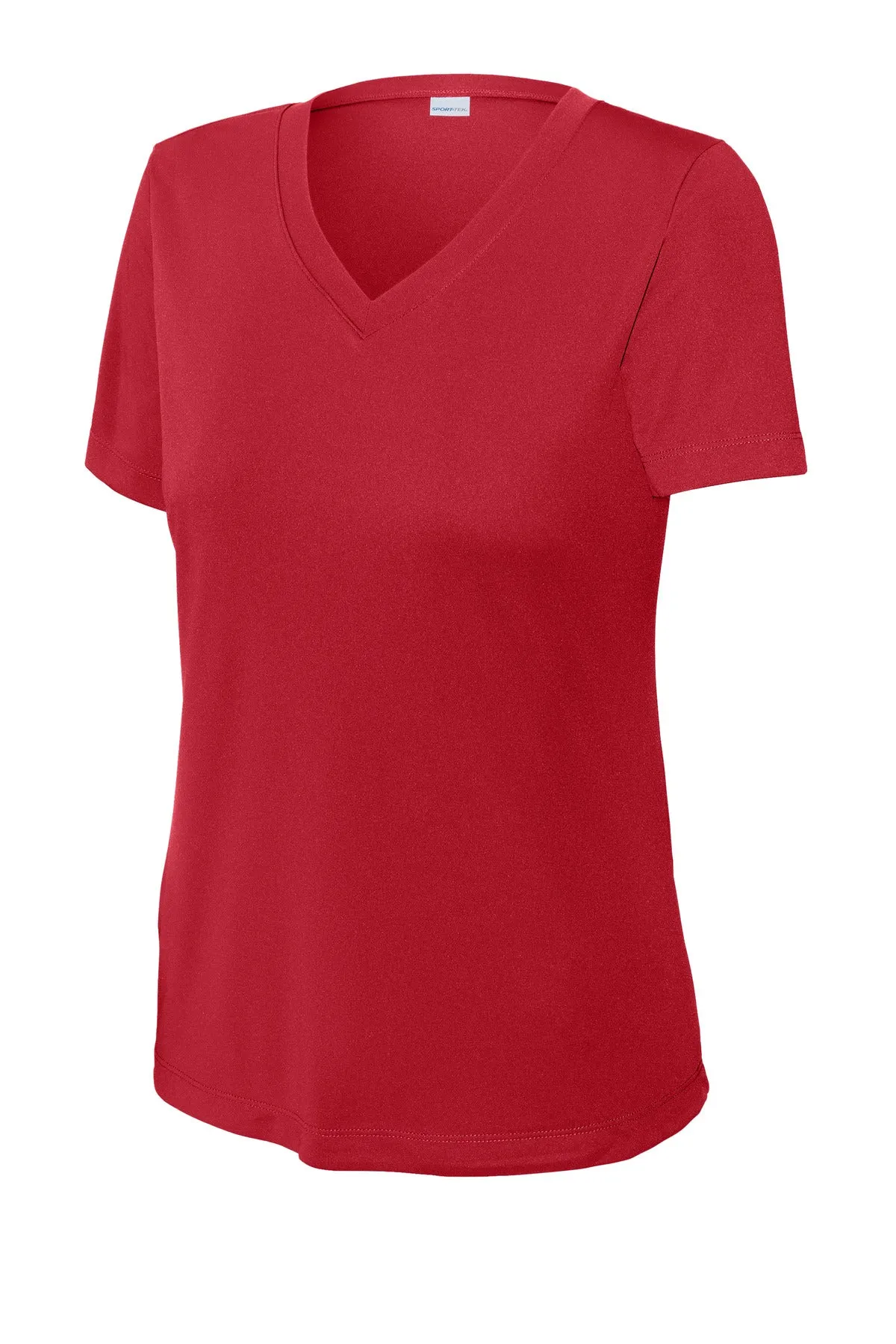Sport-Tek Women's PosiCharge Competitor V-Neck Tee. LST353 Deep Red