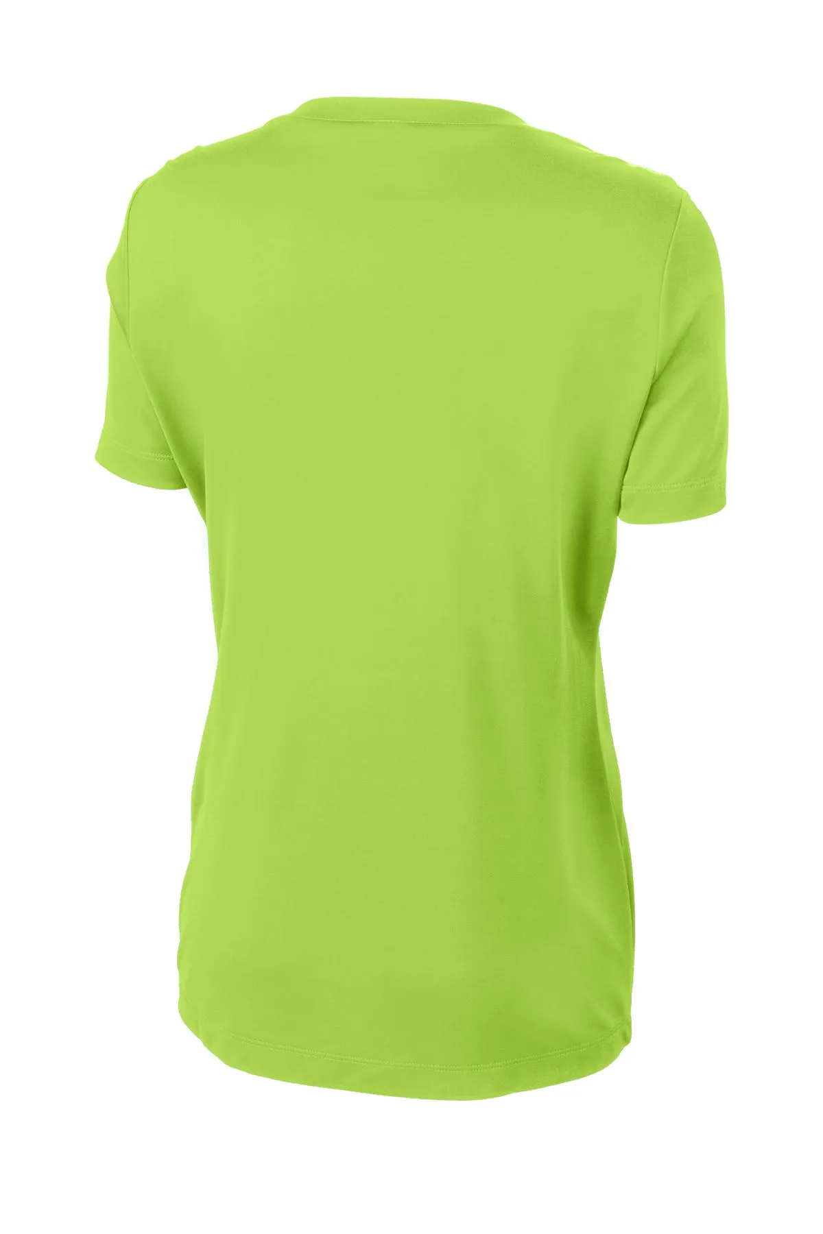 Sport-Tek Women's PosiCharge Competitor V-Neck Tee. LST353 Lime Shock