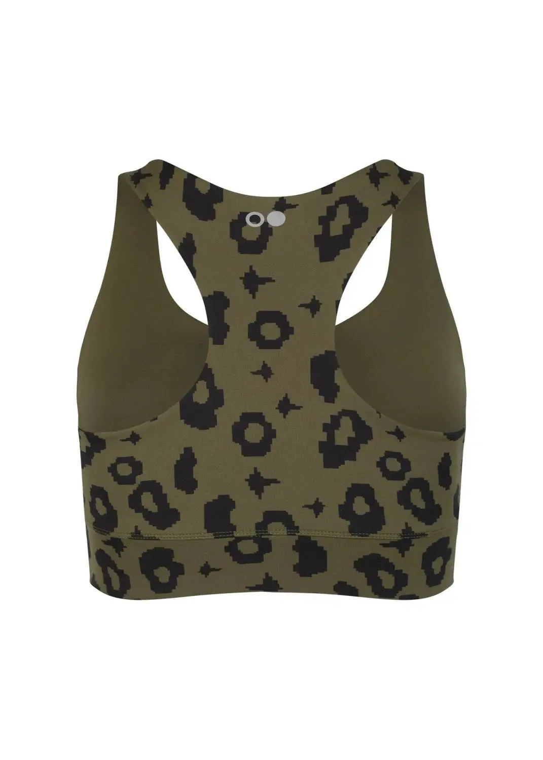 Sports Bra Ubud in Green Leopard