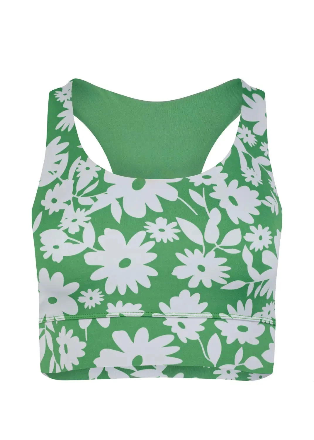 Sports Bra Ubud in Green Moonflower