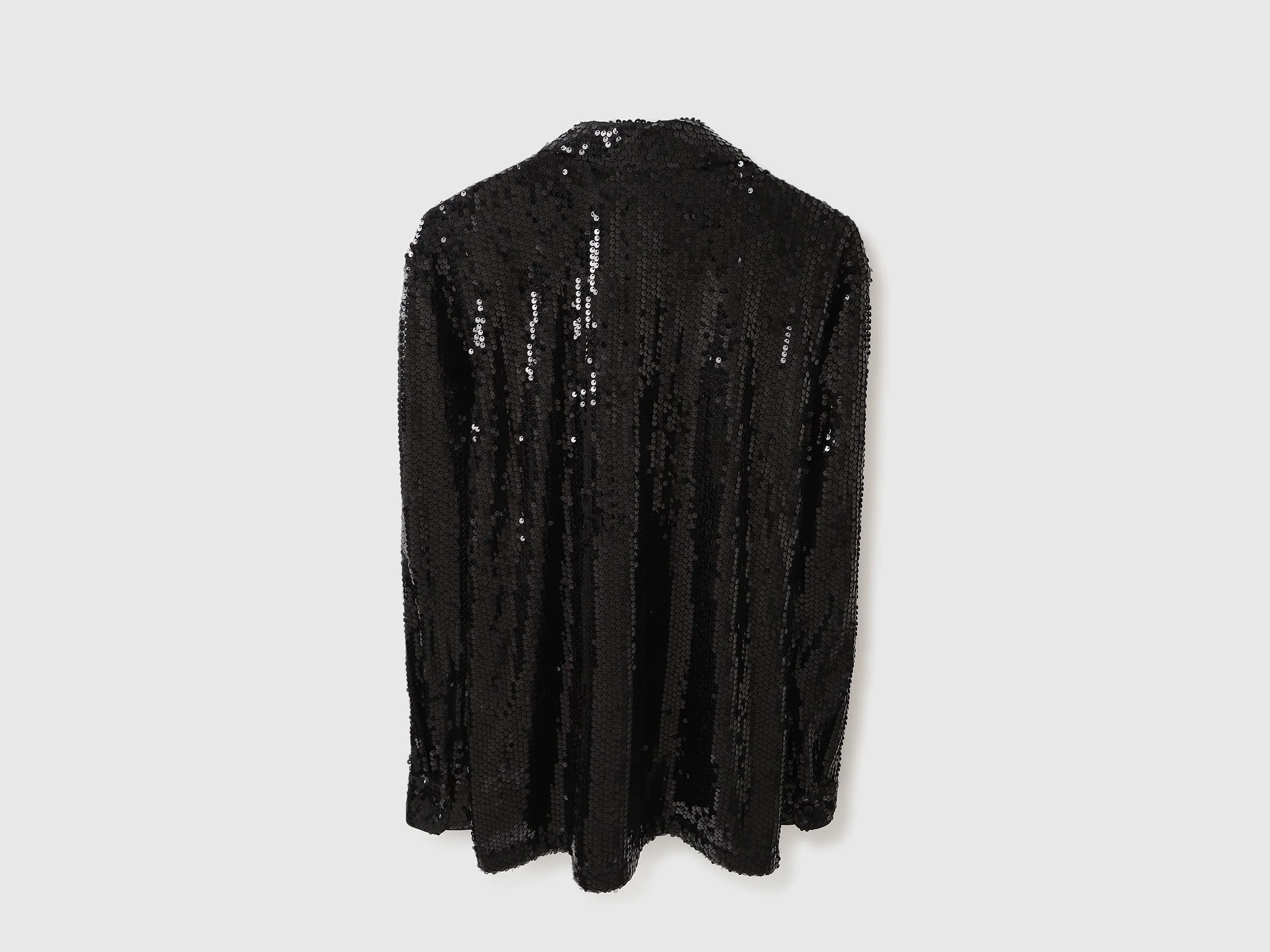 Spread Collar Embellished Shirt