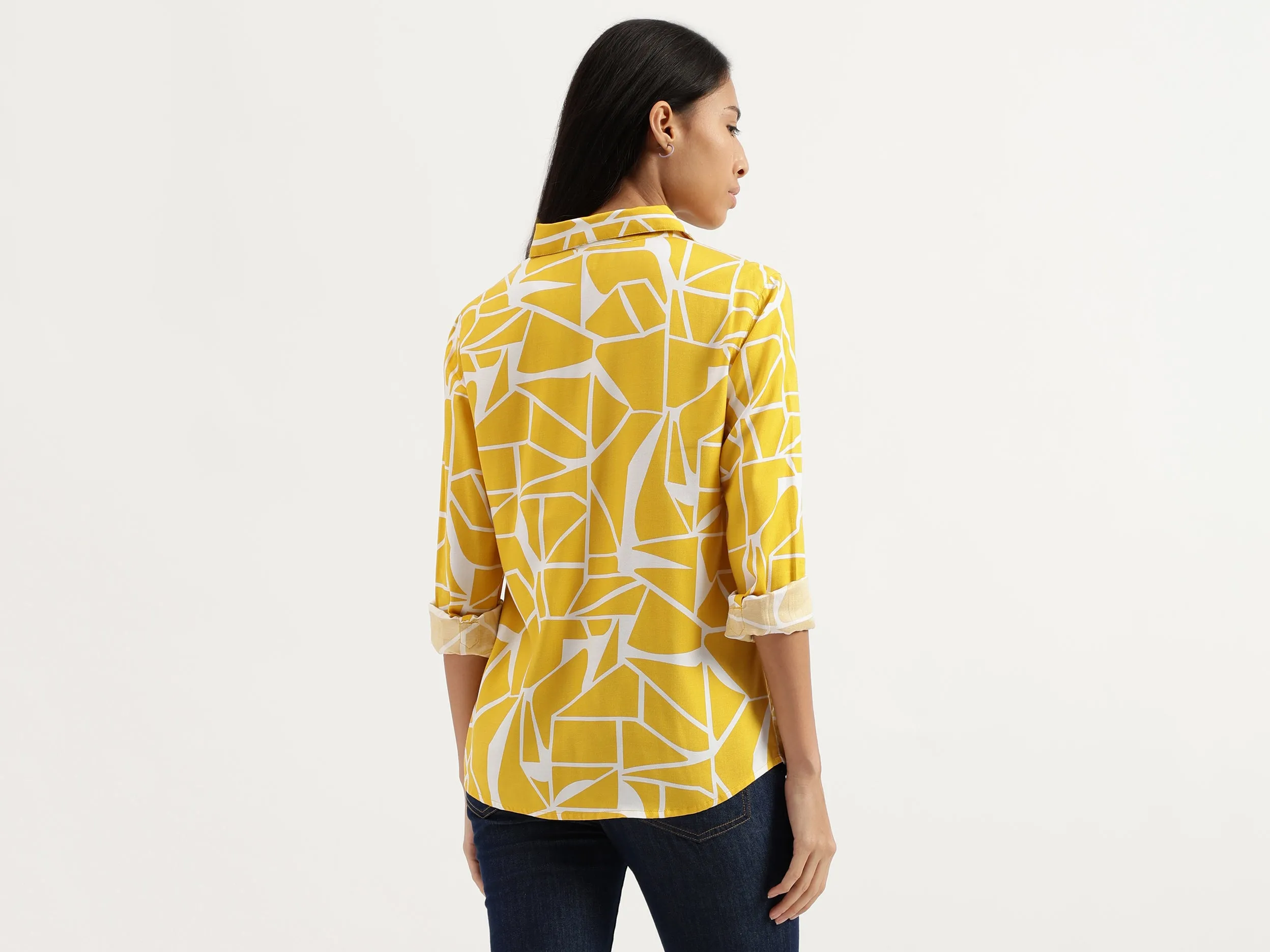 Spread Collar Printed Shirts