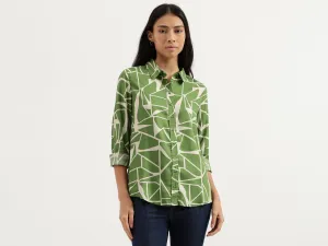 Spread Collar Printed Shirts