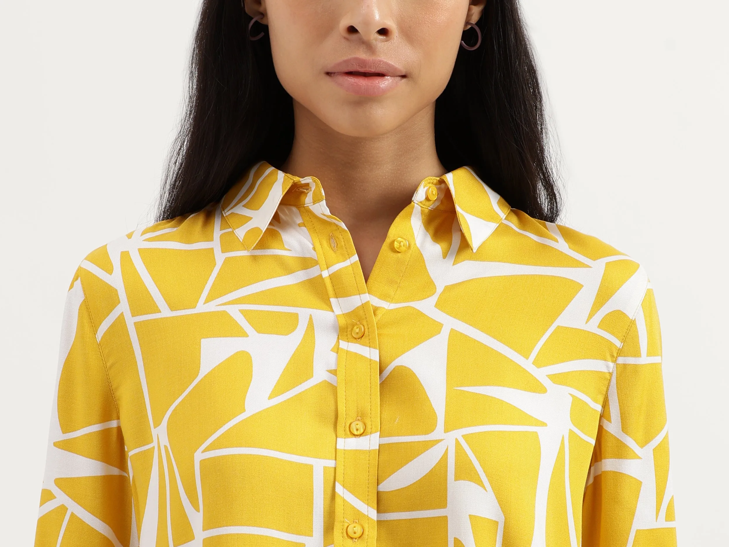 Spread Collar Printed Shirts