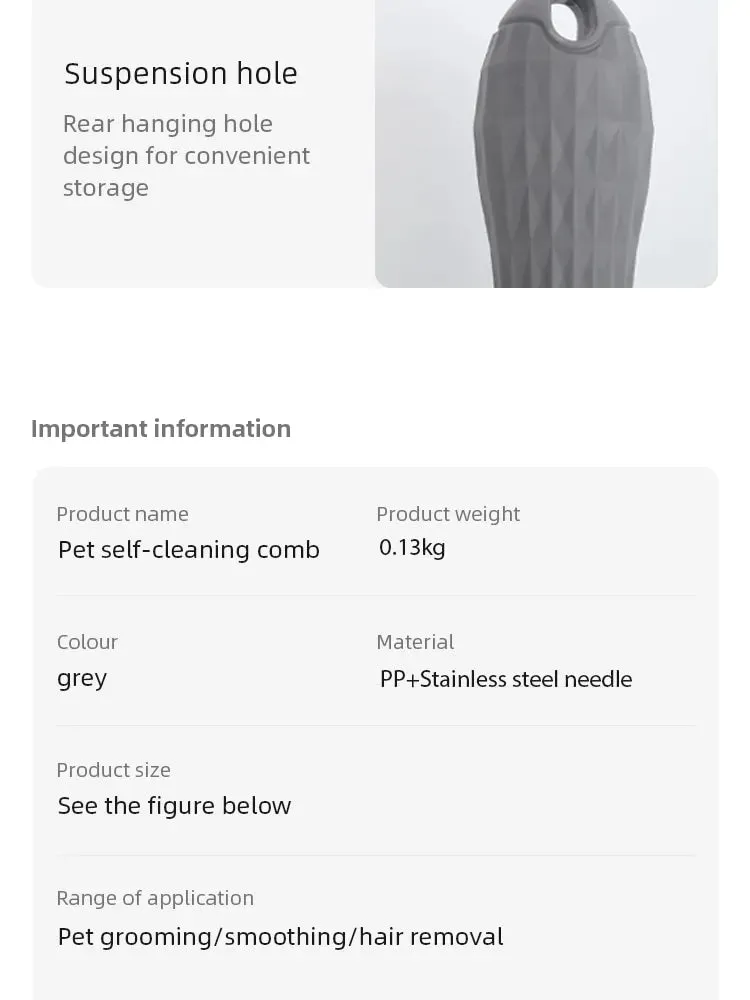 Stainless Steel Pet Hair Brush
