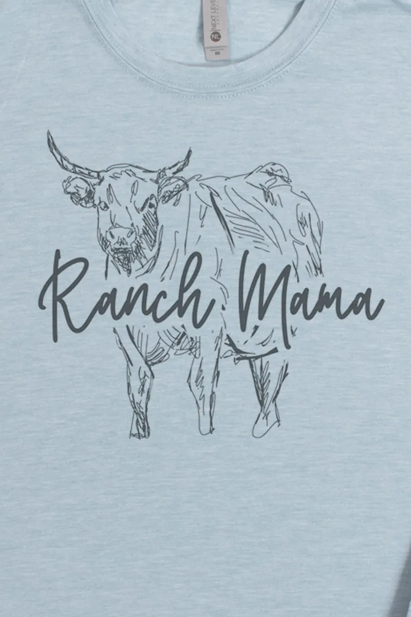 Steer Ranch Mama Life Poly/Cotton Tee