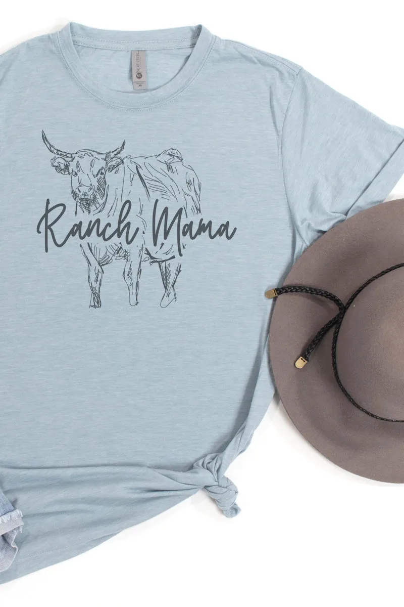 Steer Ranch Mama Life Poly/Cotton Tee