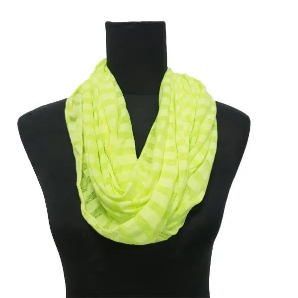 Striped Infinity Loop Scarf