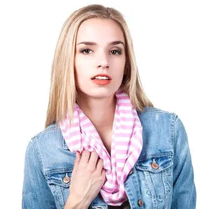 Striped Infinity Loop Scarf