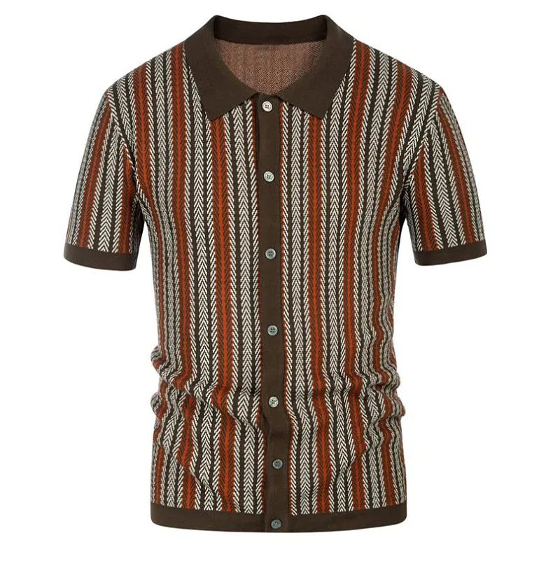 Striped polo shirt-D772 | Inspanda