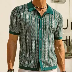 Striped polo shirt-D772 | Inspanda