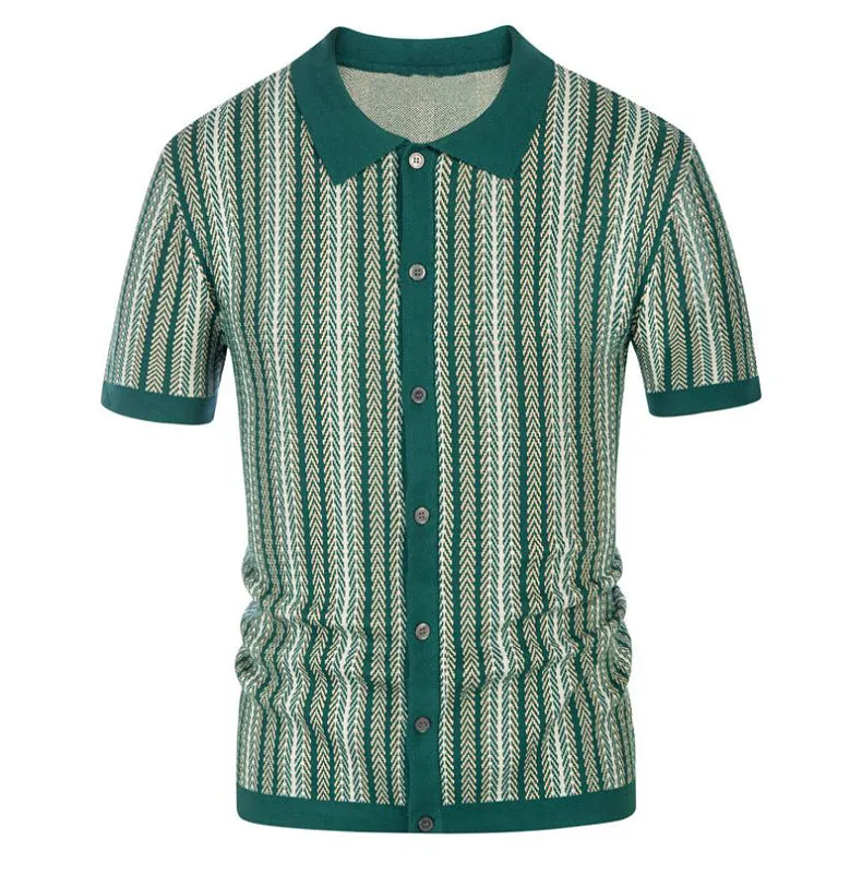 Striped polo shirt-D772 | Inspanda