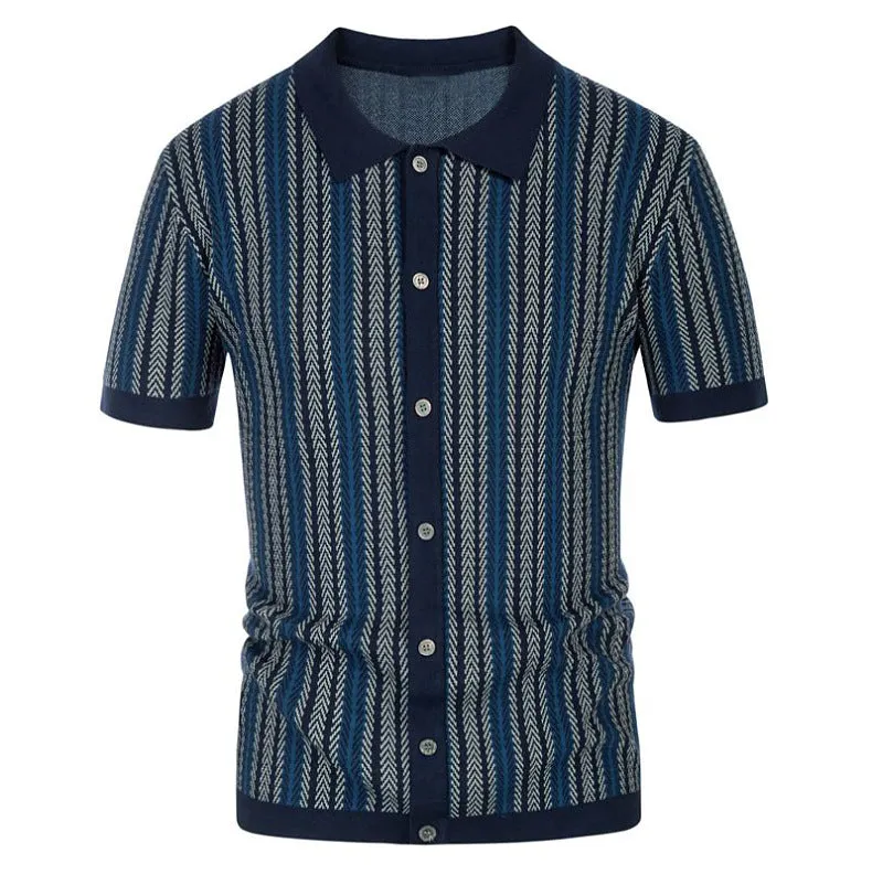 Striped polo shirt-D772 | Inspanda
