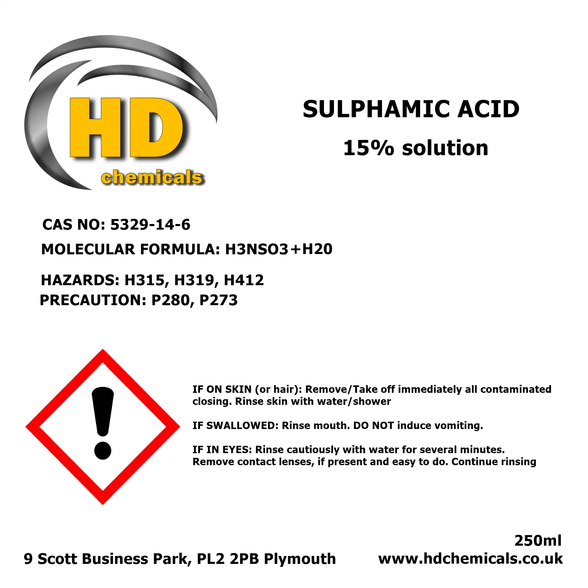 Sulphamic Acid Solution