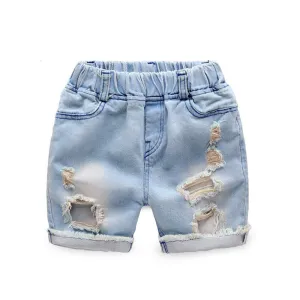 Summer Boys Ripped Denim Shorts Boys Jeans Panties Jeans Shorts for Children 24M-8T, SC144