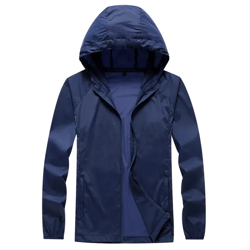Sun Protection Clothing Men Women UV Protection Breathable Hooded Jacket Outdoor Riding Trekking Camping Hiking Fishing Jersey
