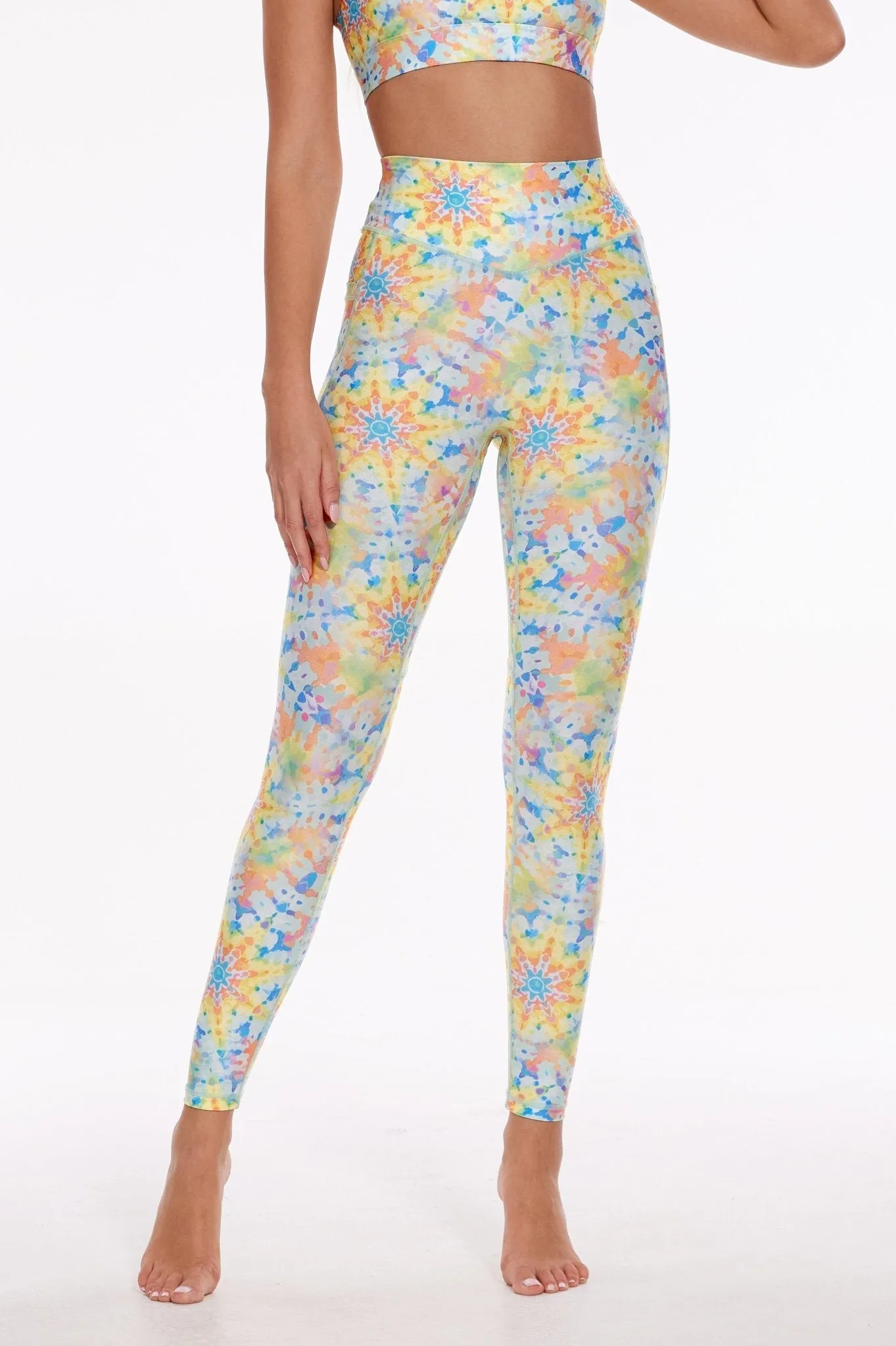 Sunburst Spirit High-Waist Leggings – Radiate Power
