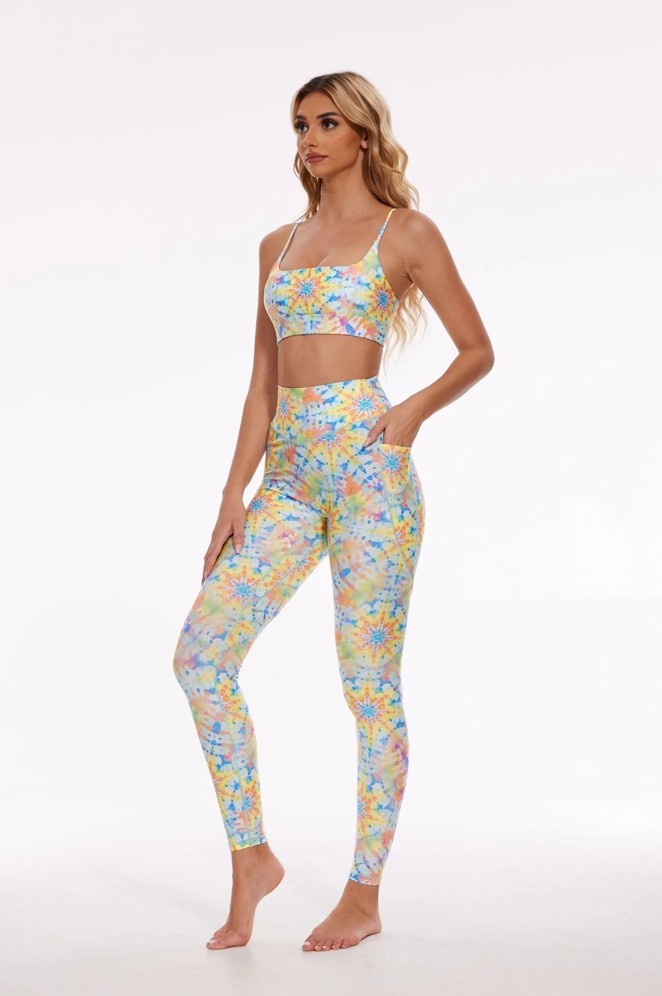 Sunburst Spirit High-Waist Leggings – Radiate Power