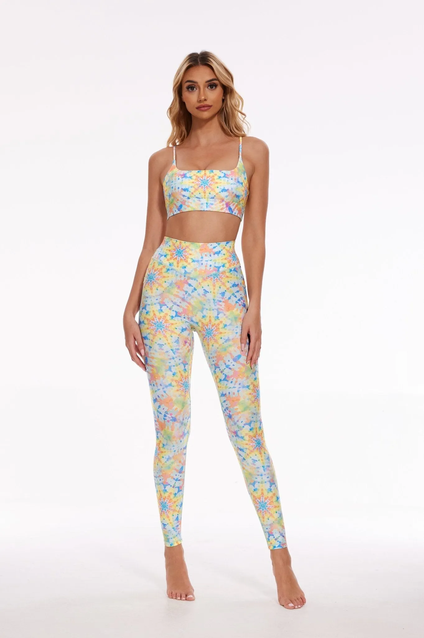 Sunburst Spirit High-Waist Leggings – Radiate Power