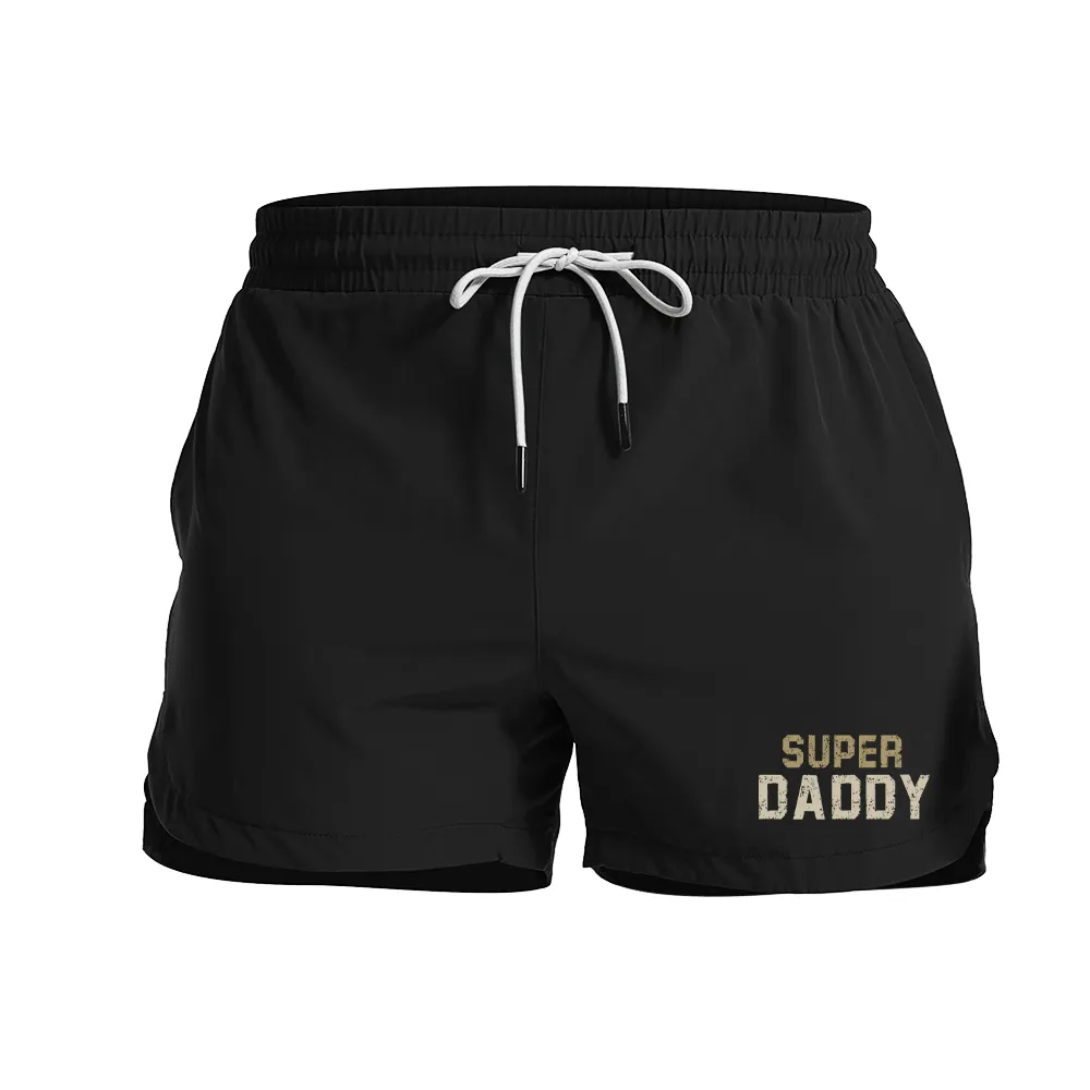 Super Daddy Graphic Shorts