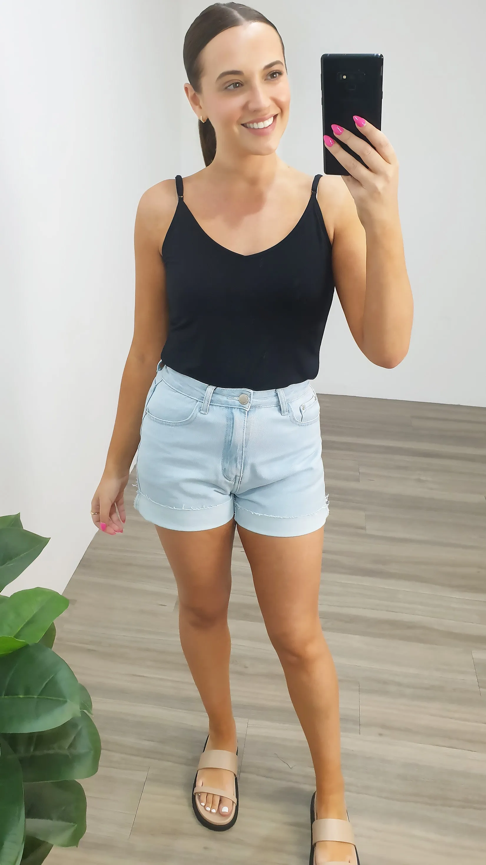 Sutton Ripped Denim Shorts
