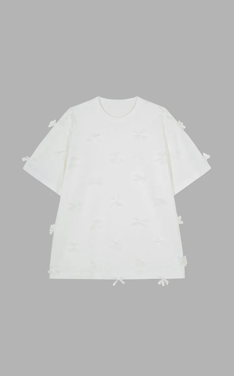 T-shirt / JNBY Floral Relaxed Cotton T-Shirt