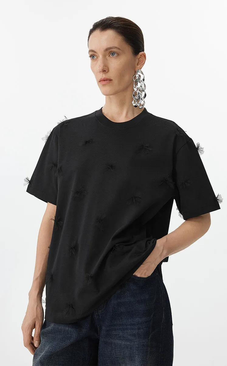 T-shirt / JNBY Floral Relaxed Cotton T-Shirt