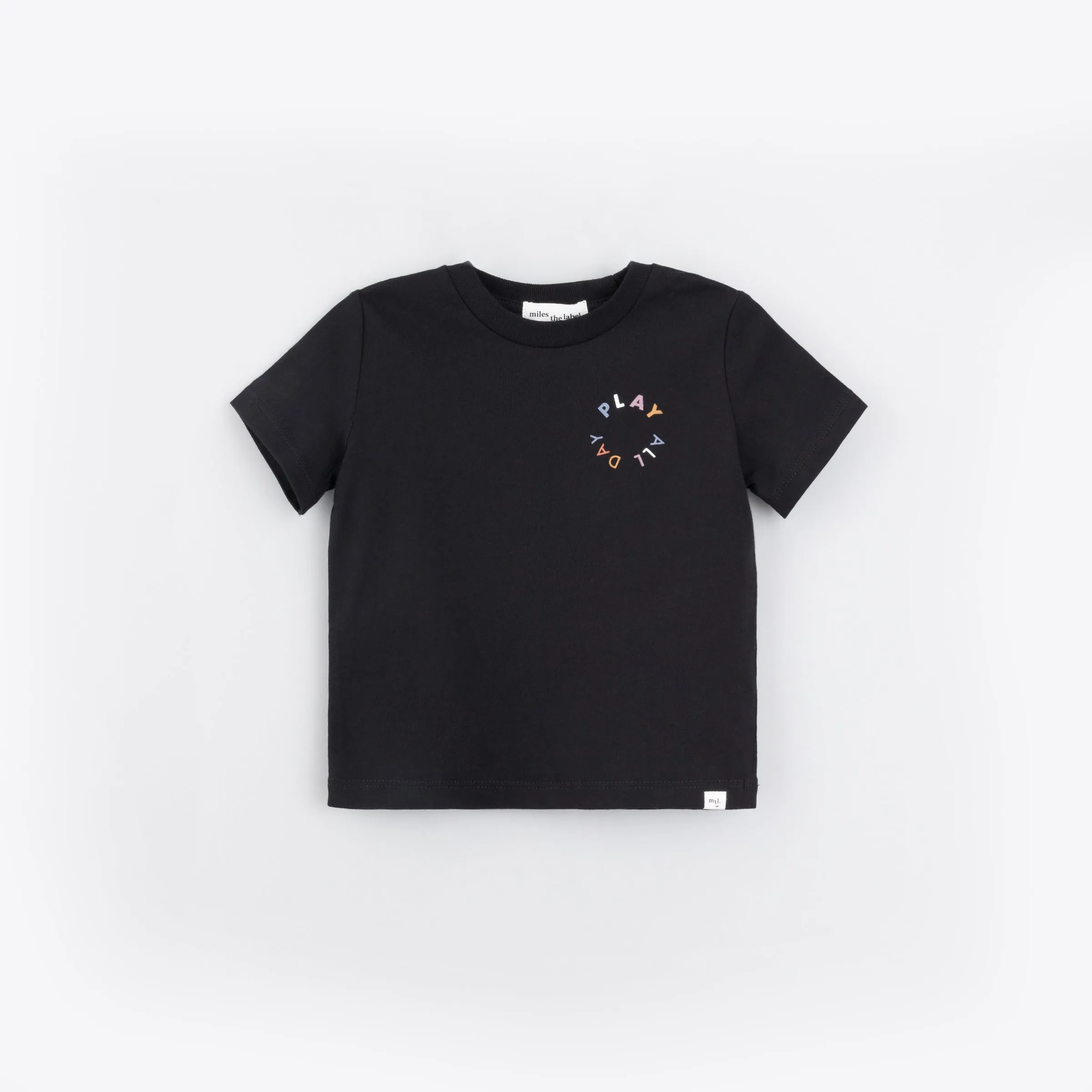 T-shirt « PLAY ALL DAY » noir pour bébé