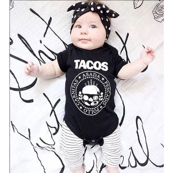 TACO RAMONES BABY ONESIE