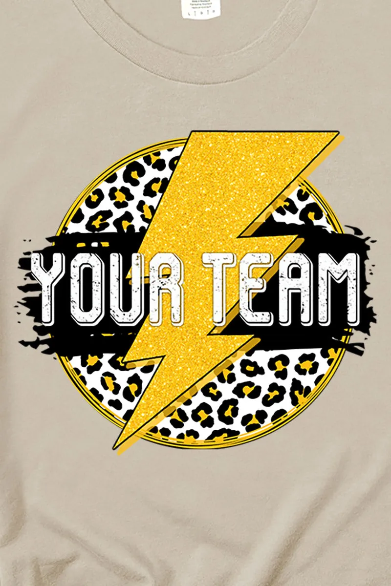 Team Strike Black and Yellow Short Sleeve Relaxed Fit T-Shirt