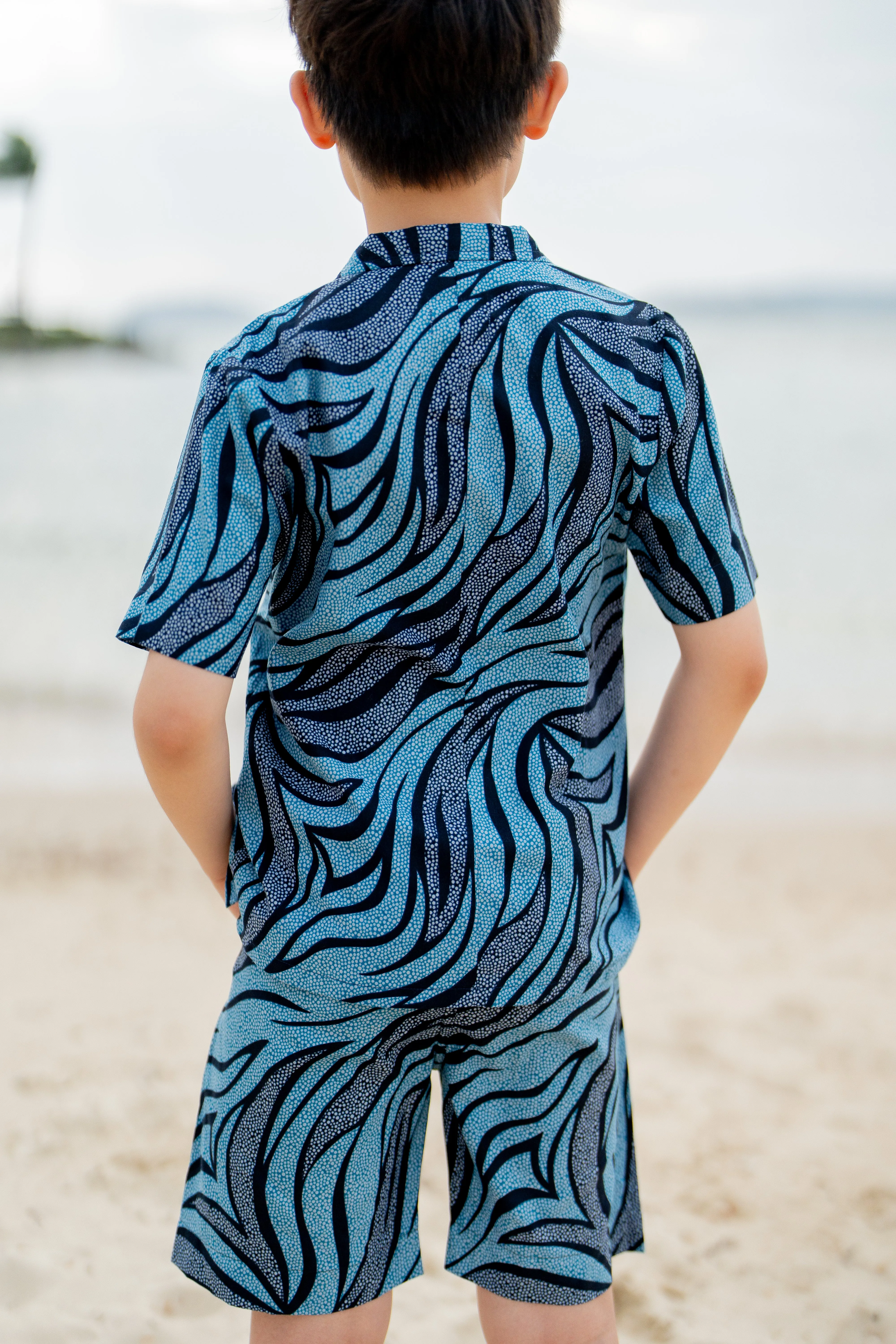 Temi Swim Shorts | Blue Zebra