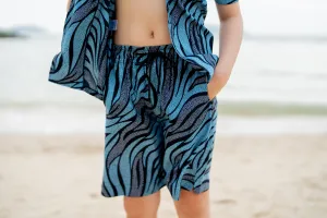 Temi Swim Shorts | Blue Zebra