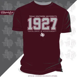 Texas Southern | EST. Maroon Unisex Tees (**)