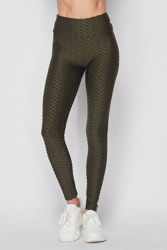TEXTURED FULL LENGTH LEGGINGS